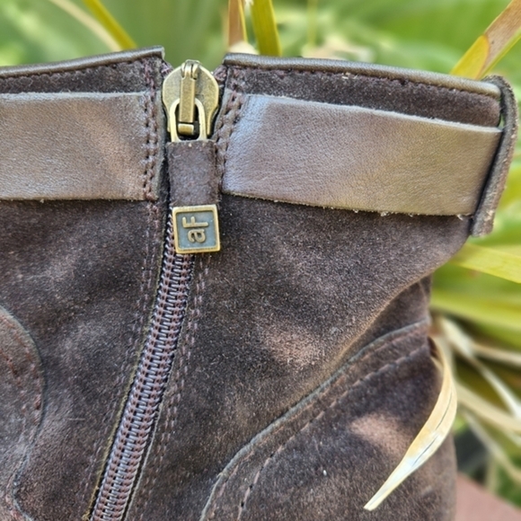 Alberto Fermani Sasso Suede Ankle Boot, Dark Brown - Picture 5 of 10